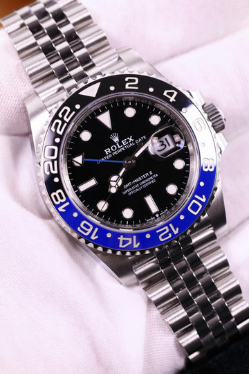 Rolex GMT-Master II 40mm Black Dial Cerachrom Bezel Oyster Bracelet (Batgirl) - 126710BLNR - 2024
