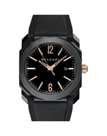 Bvlgari Octo L'Originale Automatic Black Dial Stainless Steel Men's Watch