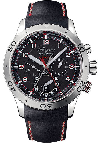 Breguet Type XXII Transatlantique Fly-Back Chronograph in Steel Watch - 3880ST/H2/3XV