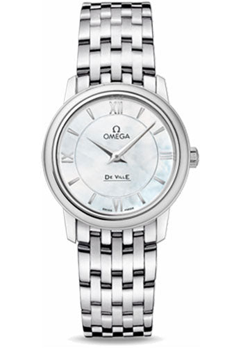 Omega De Ville Prestige Quartz Watch - 27.4 mm Steel Case - Mother-Of-Pearl Dial - 424.10.27.60.05.001