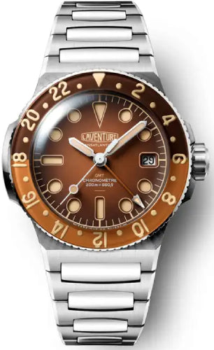 Laventure Transatlantique II GMT Gradient Brown Dial, Stainless Steel 38.9 mm - 2025