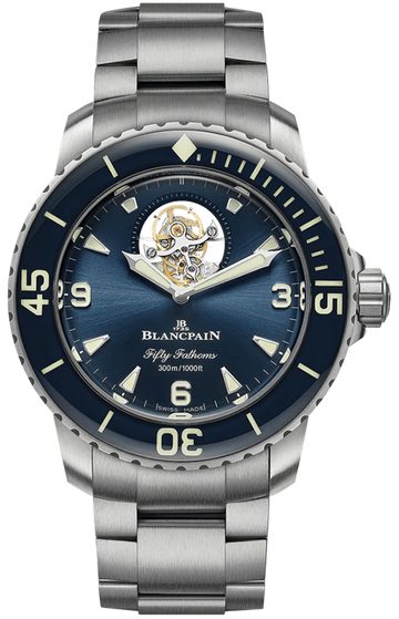 Blancpain Fifty Fathoms Tourbillon 8 Jours Titanium Men's Watch - 5025 12B40 98S