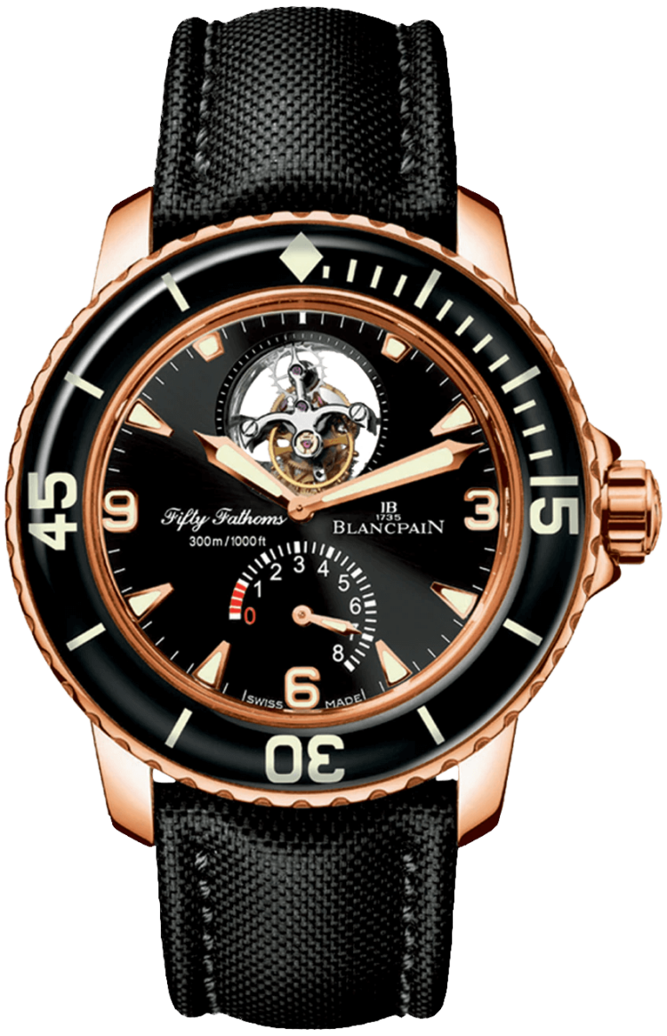 Blancpain Fifty Fathoms Tourbillon 8 Jours Red Gold Men's Watch - 5025 3630 52A