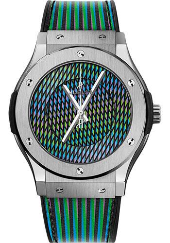 Hublot Classic Fusion Cruz Diez Titanium Watch - 45 mm - Cruz Diez Dial Limited Edition of 100-511.NX.8900.VR.CZD19