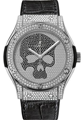 Hublot Classic Fusion Skull Titanium Full Pave Watch-511.NX.9000.LR.1704.SKULL