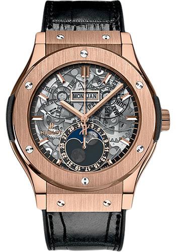 Hublot Classic Fusion Aerofusion Moonphase King Gold Watch-517.OX.0180.LR