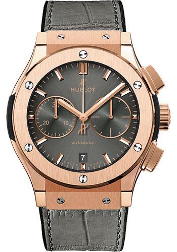 Hublot Classic Fusion Racing Grey Chronograph King Gold Watch - 45 mm - Grey Dial-521.OX.7081.LR