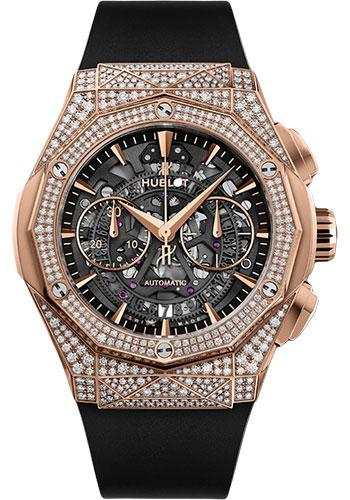 Hublot Classic Fusion Aerofusion Chronograph Orlinski King Gold Pave Watch - 45 mm - Sapphire Crystal Dial-525.OX.0180.RX.1704.ORL19