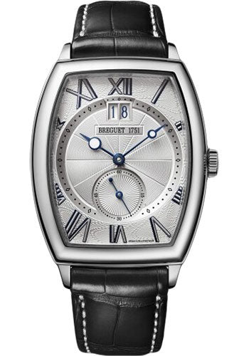 Breguet HŽritage 5410 - White Gold Case - Silver Dial - Black Leather Strap - 5410BB/12/9VV