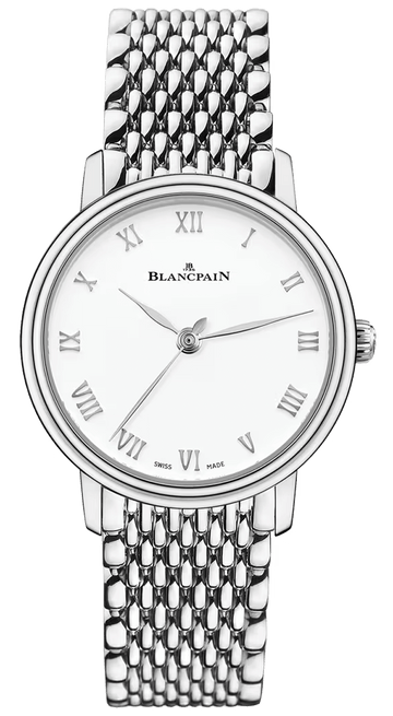 Blancpain Villeret Ultraplate Mille Mailles Steel Ladies Watch - 6104 1127 MMB