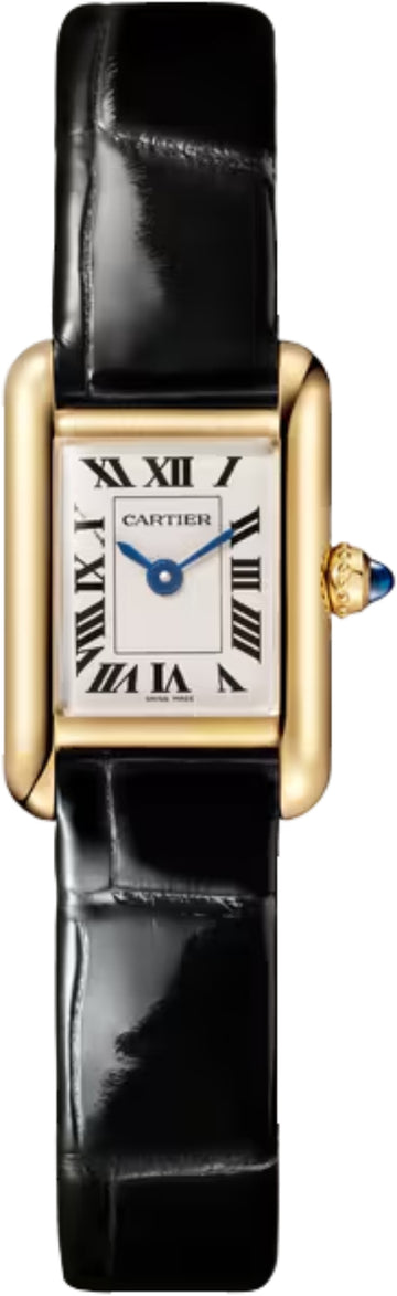 Cartier Tank Louis Cartier Mini Quartz Yellow Gold Leather Strap Watch - WGTA0352 - 2025
