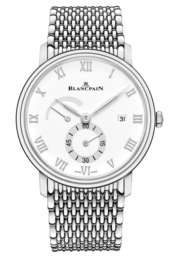 Blancpain Villeret Ultraplate Power Reserve Ultra-Slim Steel Men's Watch - 6606A 1127 MMB