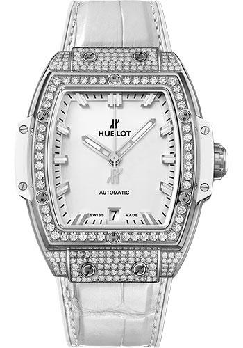 Hublot Spirit Of Big Bang Titanium White Pave Watch - 39 mm - White Dial-665.NE.2010.LR.1604