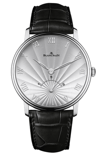 Blancpain Villeret Ultraplate Retrograde White Gold Black Alligator Men's Watch - 6653 1542 55B