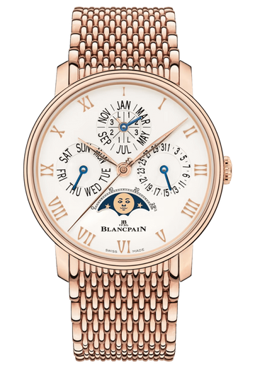 Blancpain Villeret Quantieme Perpetuel Phases de Lune Red Gold Men's Watch - 6656 3642 MMB