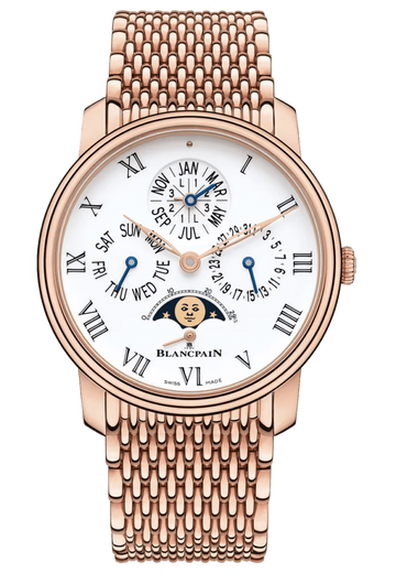 Blancpain Villeret Quantieme Perpetuel 8 Jours Red Gold Men's Watch - 6659 3631 MMB