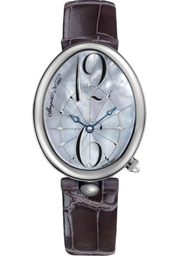 Breguet Reine de Naples 8967 - Steel Case - Mother-Of-Pearl Dial - Blue Fabric Strap - 8967ST589863L