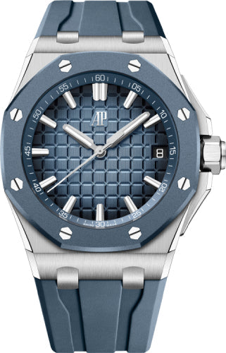 Audemars Piguet Royal Oak Offshore Selfwinding 43mm Stainless Steel/Blue Rubber Bezel 15605SK.OO.A350CA.01