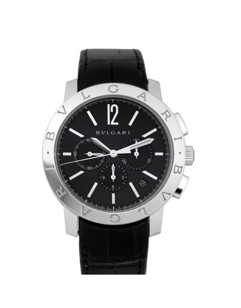 Bvlgari Chronograph Automatic Black Dial Men's Watch