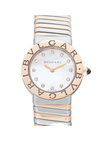 Bvlgari Quartz Mother of pearl Dial 18kt Pink Gold Ladies Watch