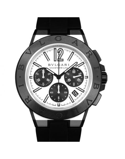 Bvlgari Chronograph Automatic White Dial Men's Watch