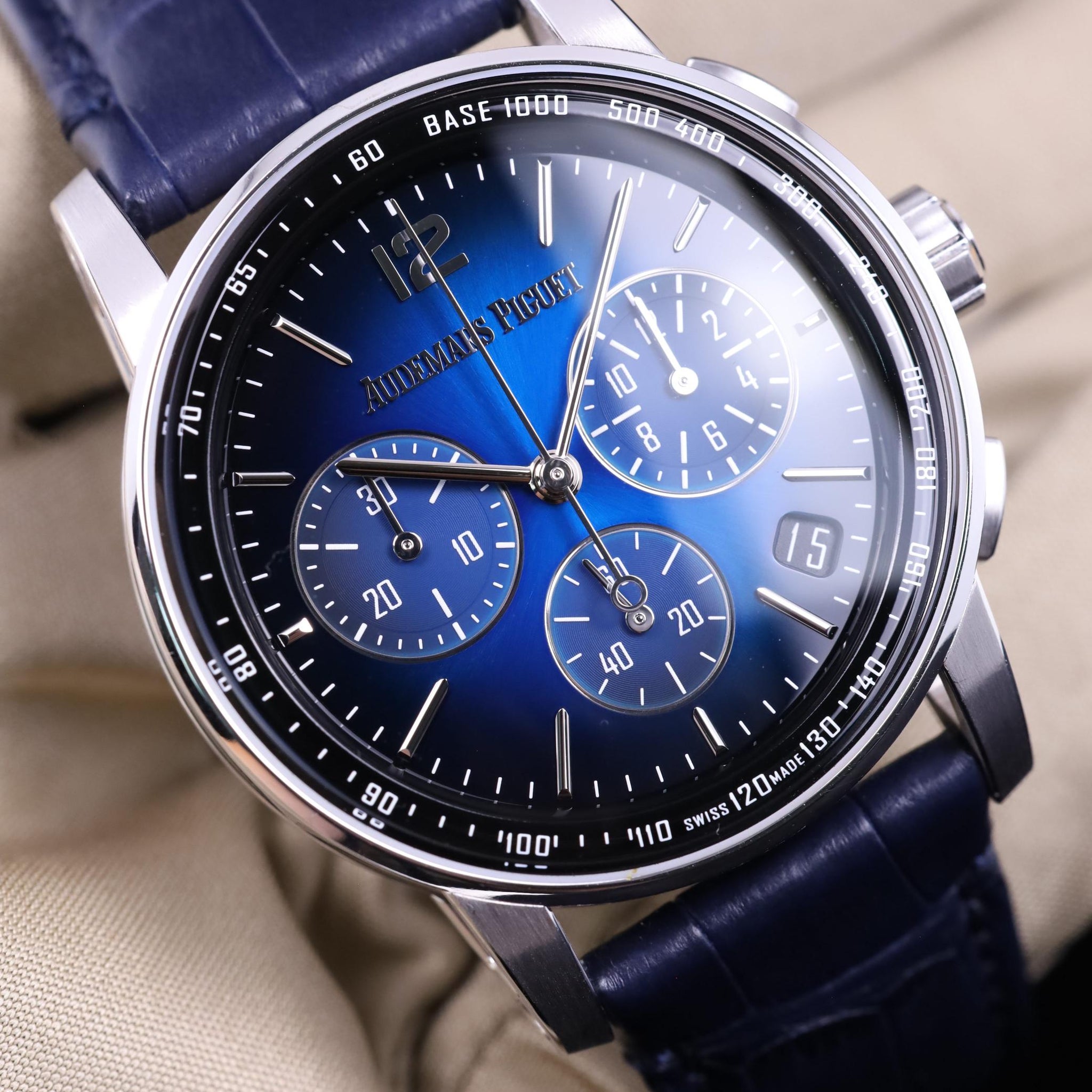 Audemars Piguet Code 11.59 Chronograph 41mm White Gold Blue Smoked Dial | 26393BC.OO.A321CR.01 | 2022