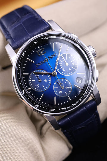 Audemars Piguet Code 11.59 Chronograph 41mm White Gold Blue Smoked Dial | 26393BC.OO.A321CR.01 | 2022