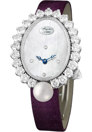 Breguet Perles ImpŽriales GJ29BB89245D58 - White Gold Case - Mother-Of-Pearl Dial - Purple Satin Strap - GJ29BB8924/5D58