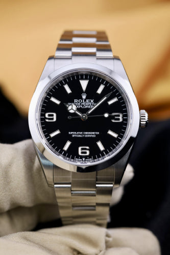 Rolex Explorer Steel 36mm Black Dial Watch - 124270 - 2026