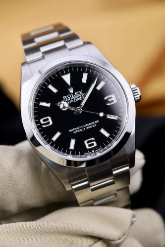 Rolex Explorer Steel 36mm Black Dial Watch - 124270 - 2026