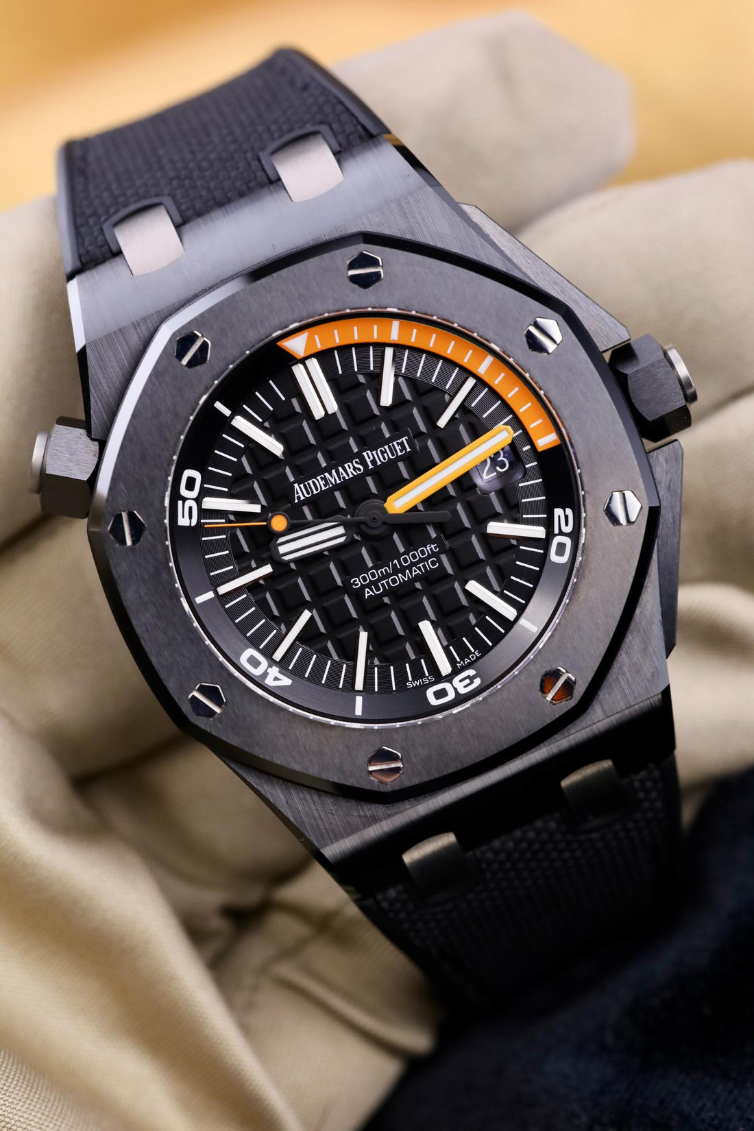 Audemars Piguet Royal Oak Offshore Diver Black Ceramic Watch 15707CE.OO.A002CA.01 - 2013