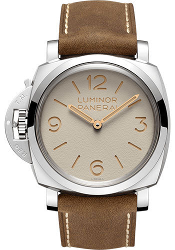 Panerai Luminor Left-Handed - 47mm - Brushed Steel - PAM01075