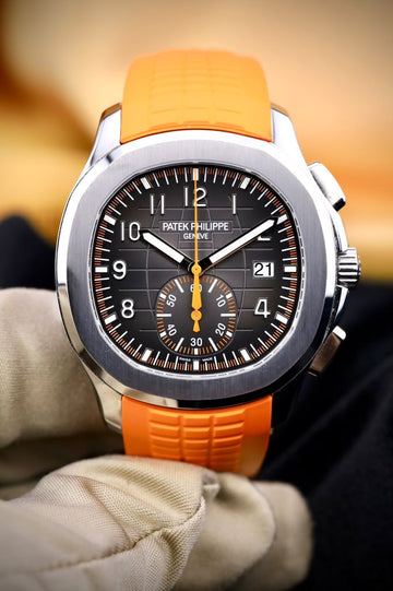 Patek Philippe Aquanaut 42.2 mm Chronograph Stainless Steel Black Dial - 5968A-001 -2022
