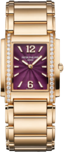 Patek Philippe Twenty~4 Ladies Rose Gold/Diamonds Purple Dial | 4910/1201R-010