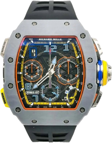 Richard Mille Automatic Winding Carbon Split Chronograph Open-Work Dial | RM65-01 (1)