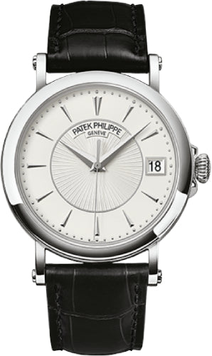 Patek Philippe Calatrava White Gold Black Guillouche Dial | 5153G-001