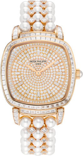 Patek Philippe Gondolo Ladies Diamond Pave Rose Gold Diamond Set Dial | 7042/100R-001