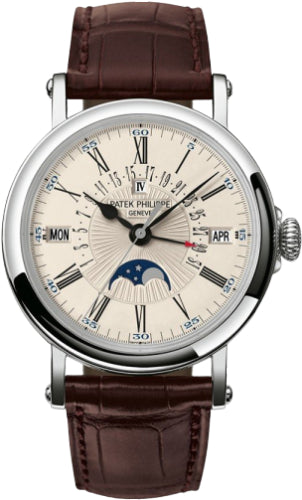 Patek Philippe Grand Complications Perpetual Calendar Retrograde Date White Gold 38mm Opaline Dial | 5159G-001