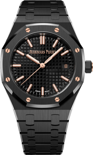 Audemars Piguet Royal Oak Ladies Black Ceramic 34mm Black Dial | 77350CE.OO.1266CE.01