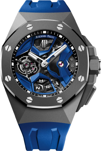 Audemars Piguet Royal Oak Concept Flying Tourbillon 44mm GMT Titanium Ceramic Bezel Blue | 26589IO.OO.D030CA.01