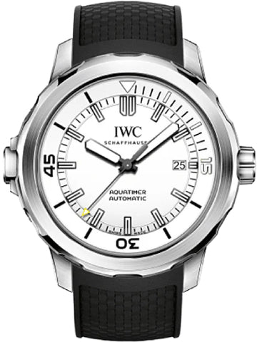 IWC Aquatimer Schaffhausen IW329003 Aquatimer Automatic 42mm Silver Plated Index Stainless Steel Black Rubber - 2021