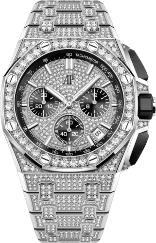 Audemars Piguet Royal Oak Offshore Selfwinding Chronograph White Gold 43mm Diamond Paved | 26423BC.ZZ.2100BC.01