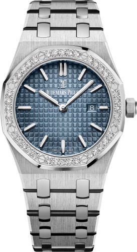 Audemars Piguet Royal Oak Quartz 33mm Titanium Diamond Blue Dial | 67651IP.ZZ.1261IP.01