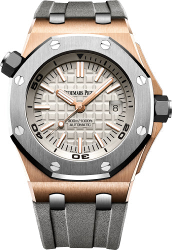 Audemars Piguet Royal Oak Offshore Diver Rose Gold 42mm Titanium Grey Dial | 15711OI.OO.A006CA.01