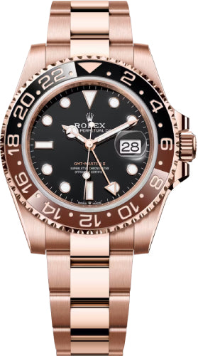 Rolex GMT-Master II "Root Beer" Rose Gold Black Dial Oyster Bracelet - 126715CHNR - 2018
