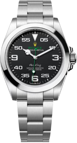 Rolex Air-King Stainless Steel 40mm Black Dial Oyster Watch | 126900 | 2025