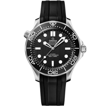 Omega Seamaster Diver 300m 43.5mm Ceramic Black Dial Rubber Strap - 210.92.44.20.01.001 - 2025