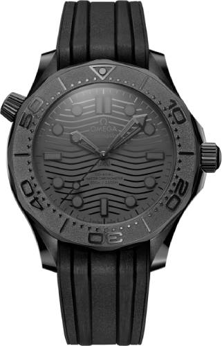 Omega Seamaster Diver 300M 43.5mm Black Ceramic Rubber Strap - 210.92.44.20.01.003 - 2024