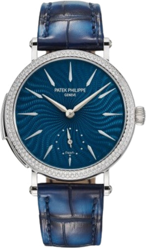 Patek Philippe Grand Complications White Gold Blue Dial 36mm Diamond Bezel | 7040/250G-001