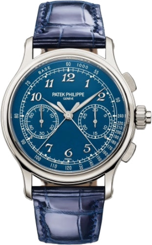 Patek Philippe Grand Complications Split Seconds Chronograph Platinum Blue Enamel Dial | 5370P-011